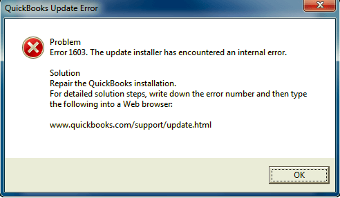 QuickBooks error 163 (error message)