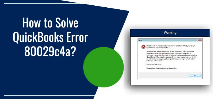 Quickbooks error 80029c4a