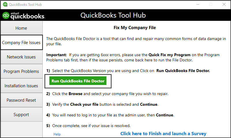 QuickBooks Tool Hub