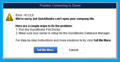 QuickBooks Error 6123 (Error Message)