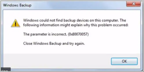 Error 80070057 in QuickBooks Error Message