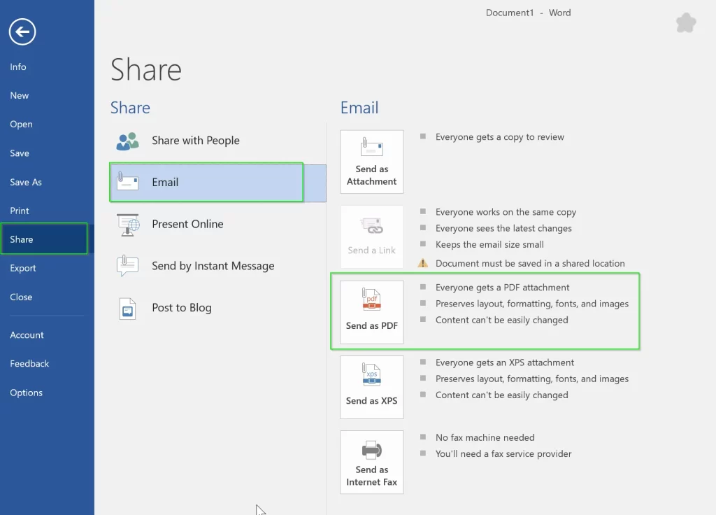 Create a new document