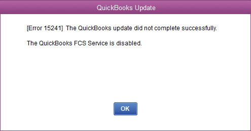 QuickBooks Error 15241 (Error Message)
