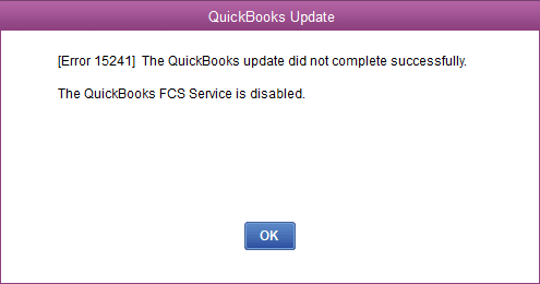 QuickBooks Error 15241