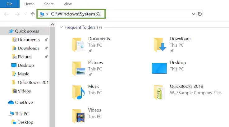 Type C Windows System32
