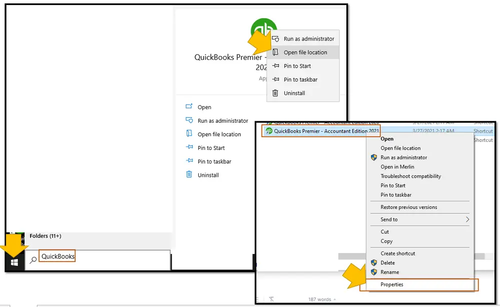 select file location