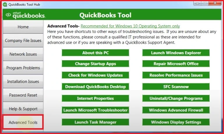 QuickBooks Tool Hub