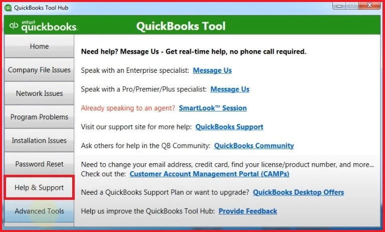 QuickBooks Tool Hub