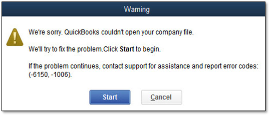 QuickBooks Error 6150, 1006