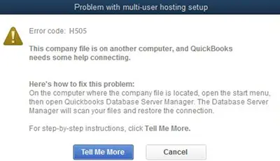QuickBooks Error h505