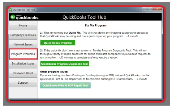 QuickBooks Tool Hub