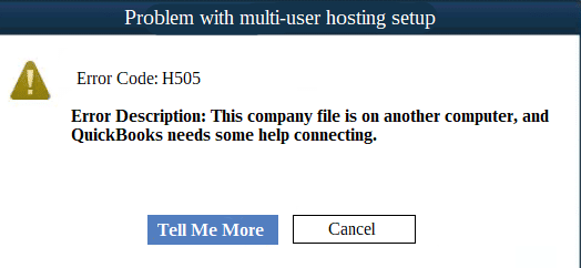 QuickBooks Error H505 (Error Message)