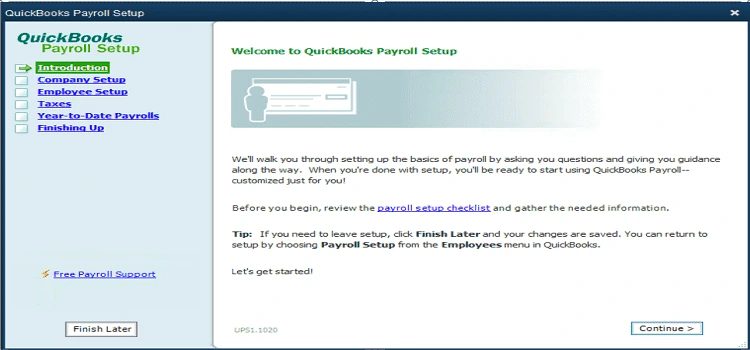 Payroll setup in QuickBooks