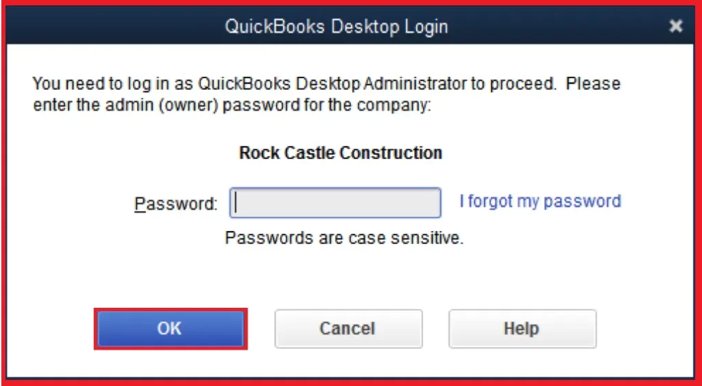 Login as an Admin to Resolve PS038 Error QuickBooks
