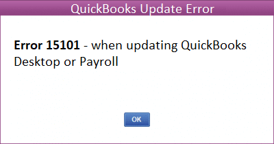 QuickBooks Error 15101