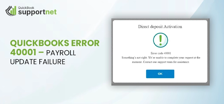 QuickBooks Error 40001