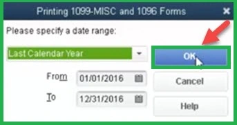 Continue Printing Form 1099 and 1096
