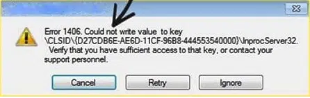 QuickBooks Error 1406