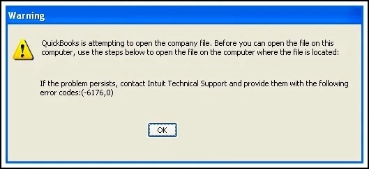 QuickBooks error 6176