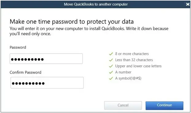 Move QuickBooks to another computer 2