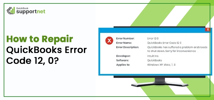 QuickBooks Error code 12, 0