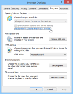 Set Default Browser