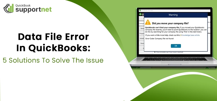 data file error in QuickBooks
