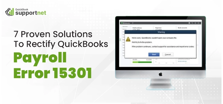 QuickBooks Payroll Error 15301