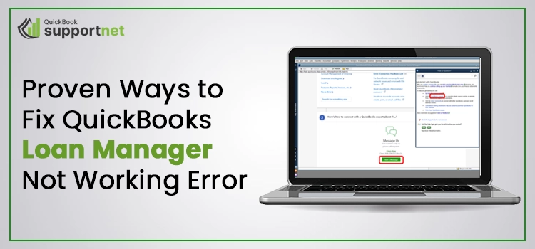 QuickBooks Loan Manager Not Working Error