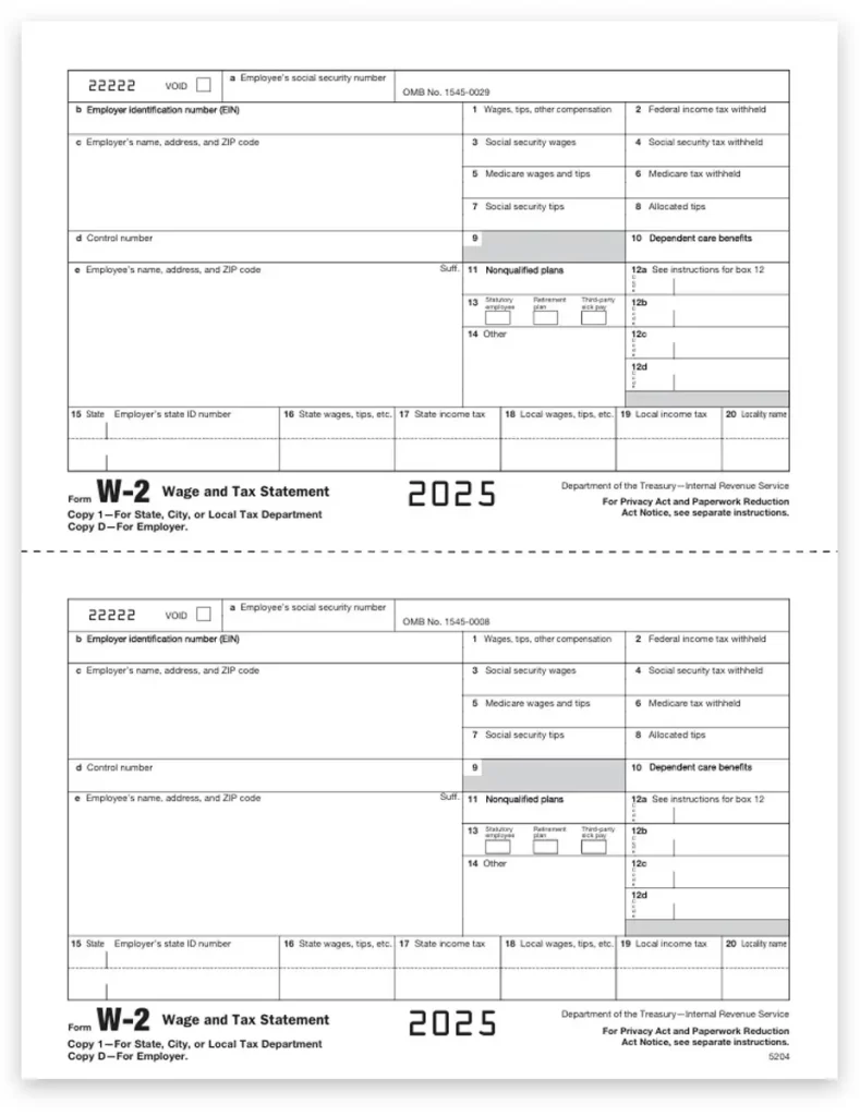 W-2s Form