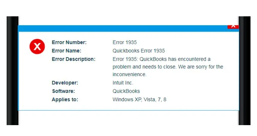 QuickBooks Error 1935