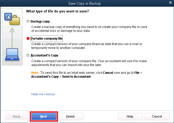 QuickBooks portable file