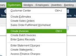 Create Invoices tab