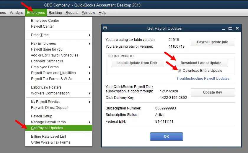 Get Payroll Update