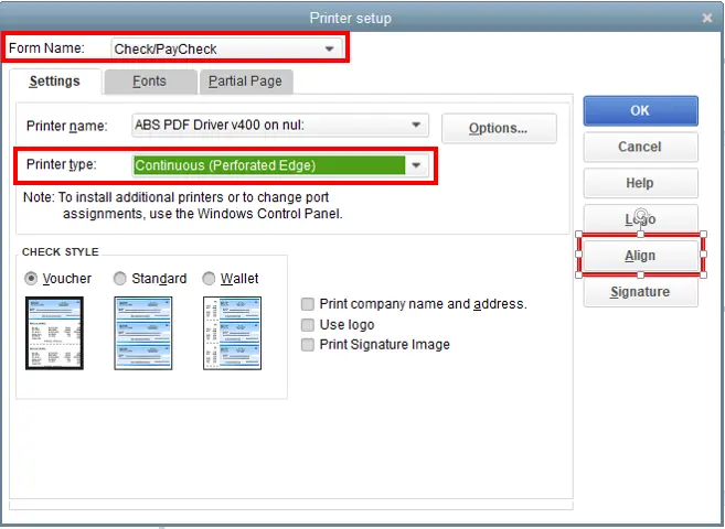 create a new Qbprint.qbp file