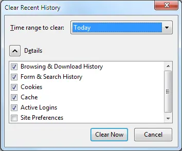 delete browsing history