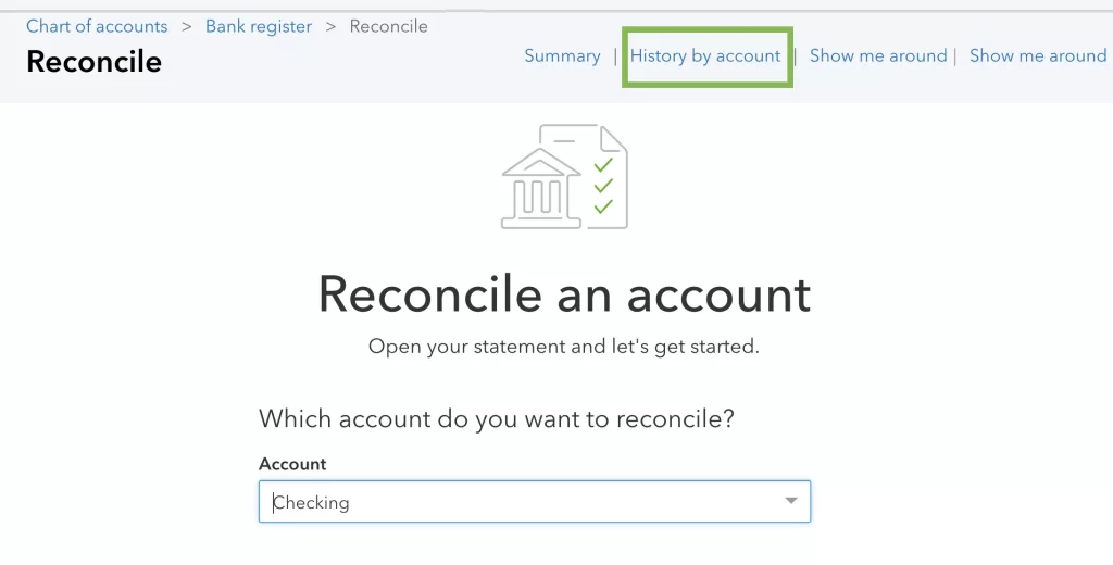 reconciliation in QuickBooks Online Accountant 