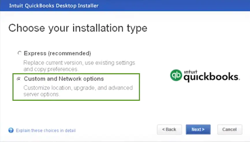 Express or Custom and Network