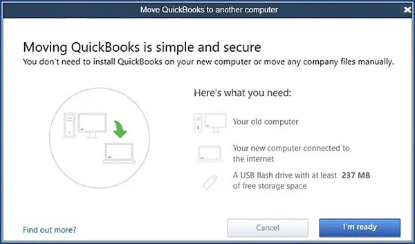 Move QuickBooks to another computer