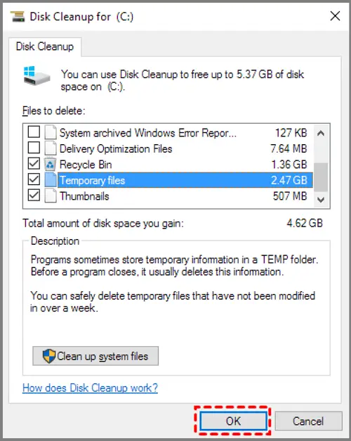 Clean the Disk