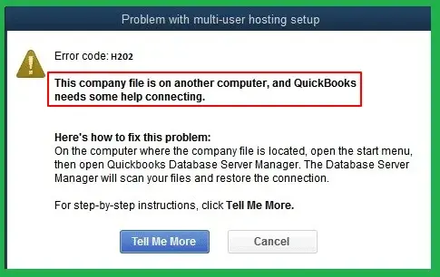 QuickBooks Error H202