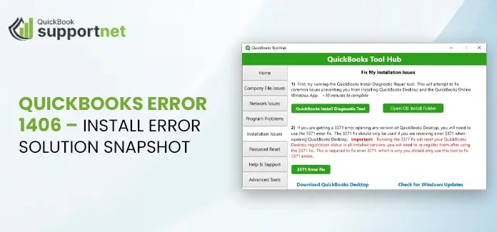 QuickBooks Error 1406