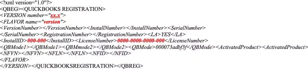 create qbregistration.dat file