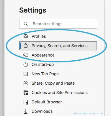 Privacy, search, and services