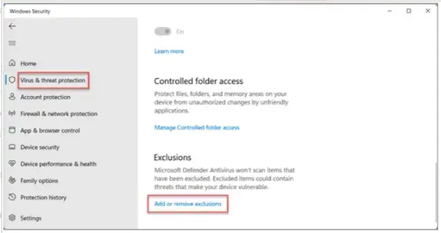 Create QuickBooks Antivirus Exclusions