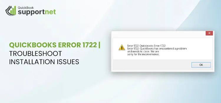 QuickBooks Error 1722 Troubleshoot Installation Issues