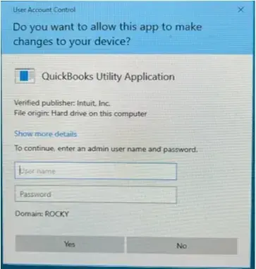 QuickBooks Utility Application Keeps Popping Up