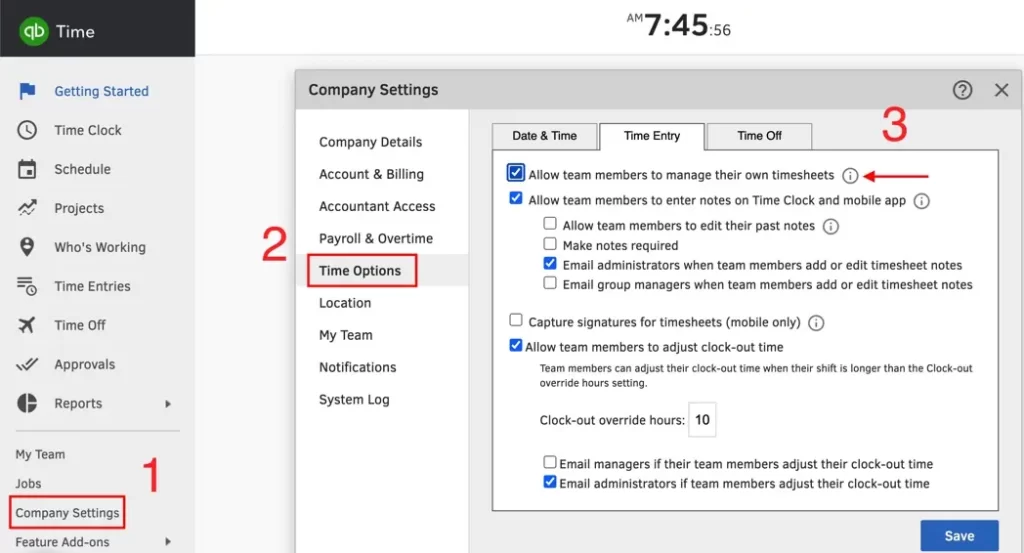 QuickBooks time employee login