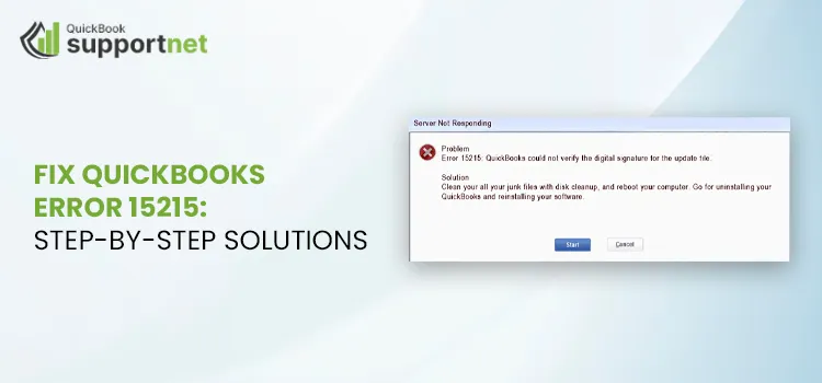 QuickBooks Error 15215