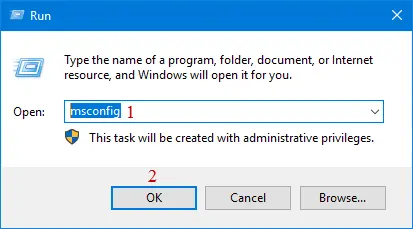 msconfig